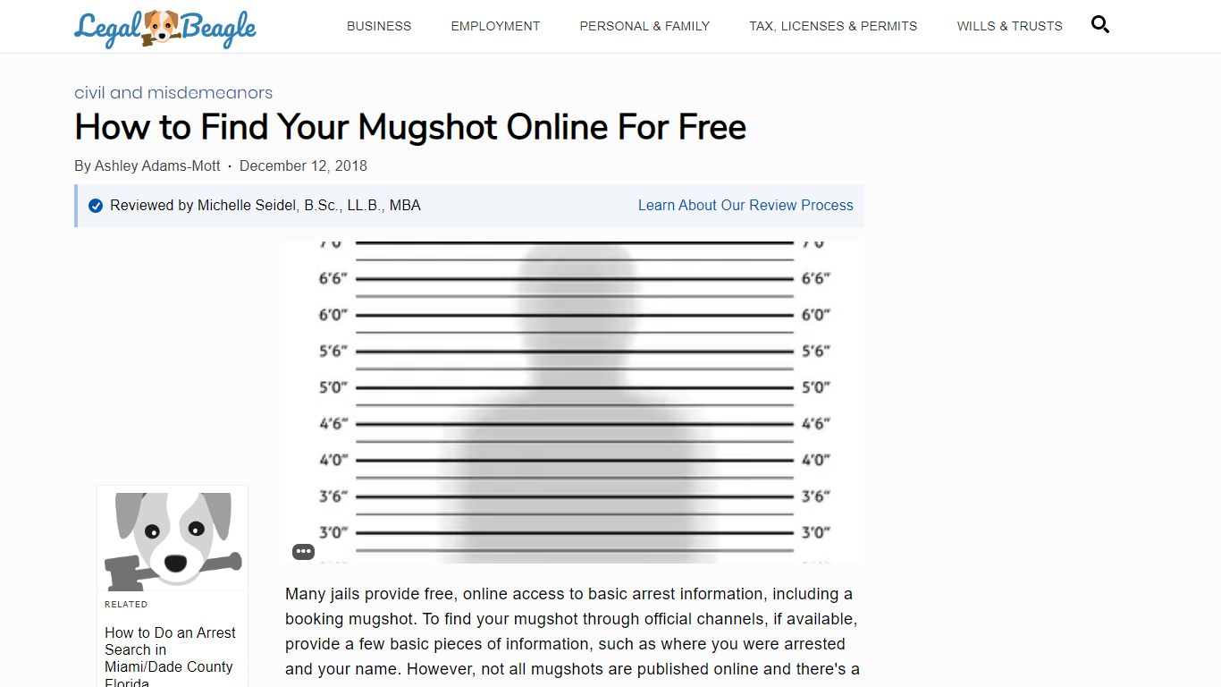 How to Find Your Mugshot Online For Free | Legal Beagle